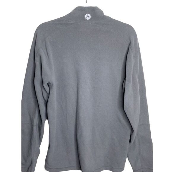 Marmot Men’s Sz Med Gray Rocklin 1/2 Zip Fleece Pull Over Outdoor Jacket - Picture 3 of 5